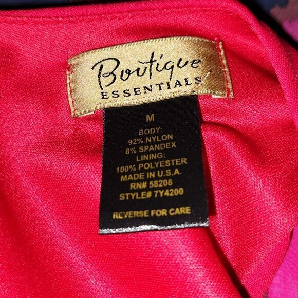 Boutique Essentials camisole tank red sleeveless top Sz M - Picture 5 of 5